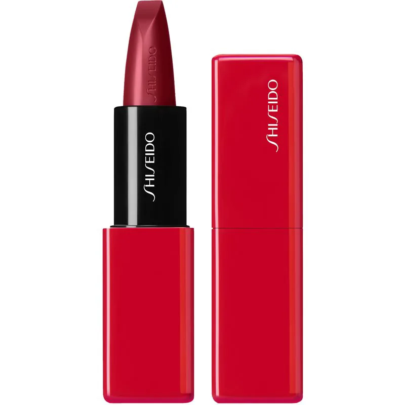 Shiseido Makeup Technosatin gel lipstick σατέν κραγιόν απόχρωση 411 Scarlet Cluster 4 γρ
