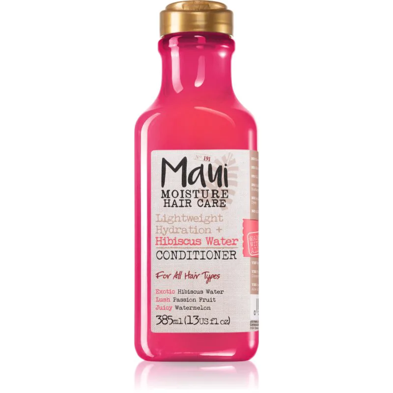 Maui Moisture Lightweight Hydration + Hibiscus Water κοντίσιονερ για όλους τους τύπους των μαλλιών 385 ml