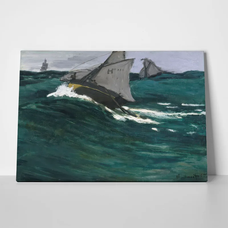 Πινακας σε καμβά MONET - THE GREEN WAVE
