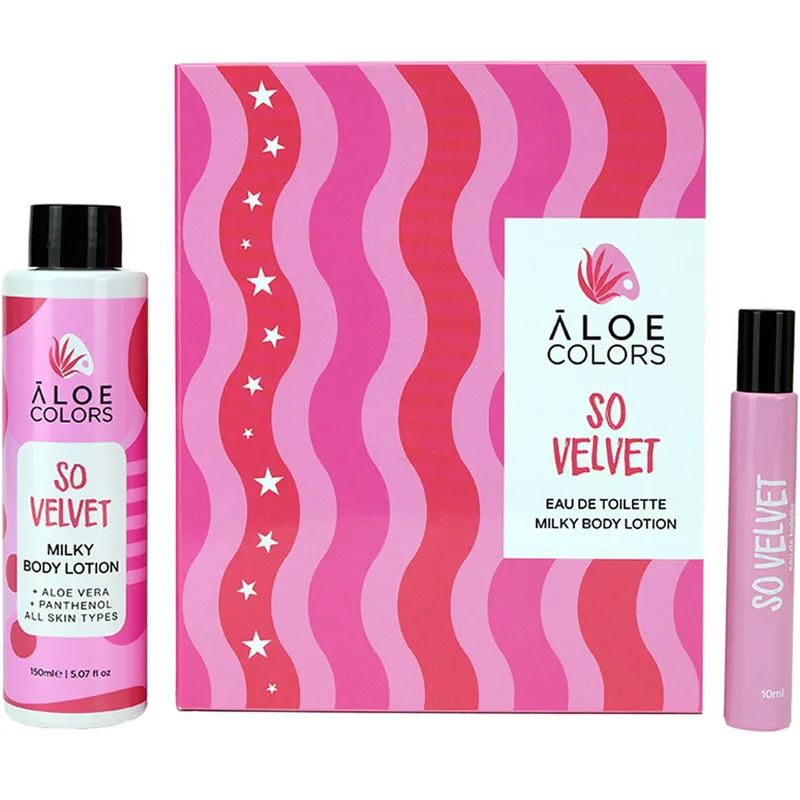 Aloe Colors Promo So Velvet Eau de Toilette 10ml & Milky Body Lotion 150ml