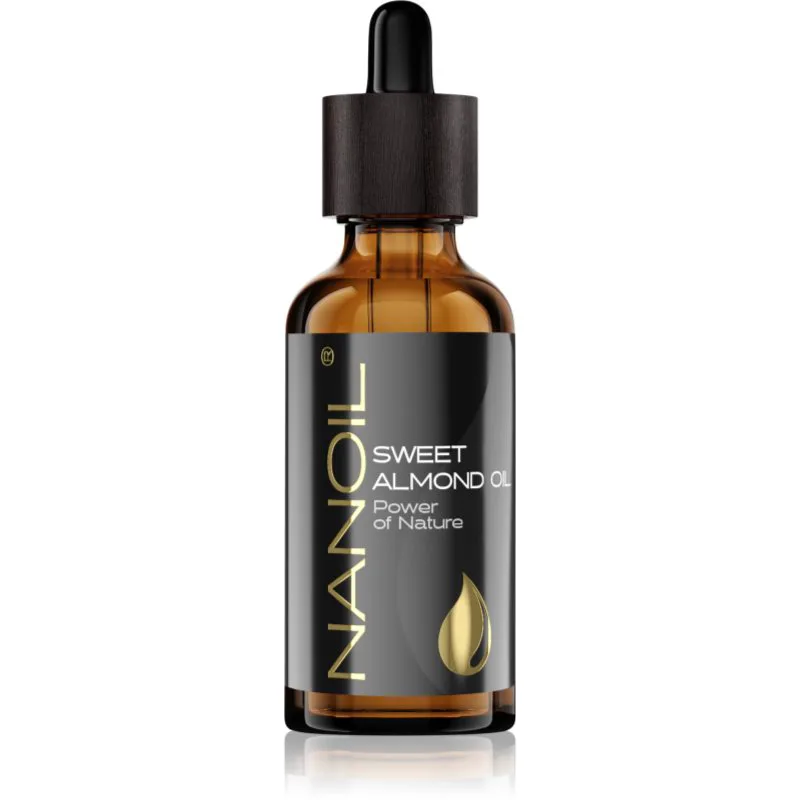Nanoil Sweet Almond Oil λάδι αμυγδάλου Για πρόσωπο, σώμα και μαλλιά 50 ml
