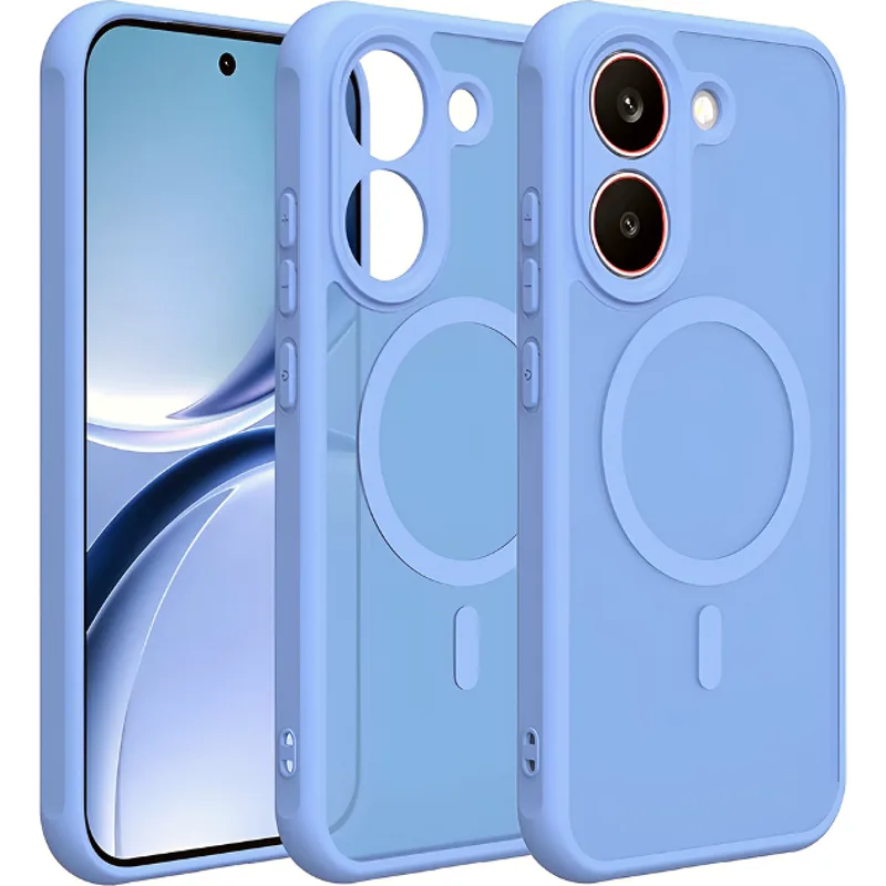 Θήκη Xiaomi Poco X8 Pro Techsuit HaloFrost II MagSafe Σκληρή Ημιδιάφανη με MagSafe - Sky Blue (5949419369276)