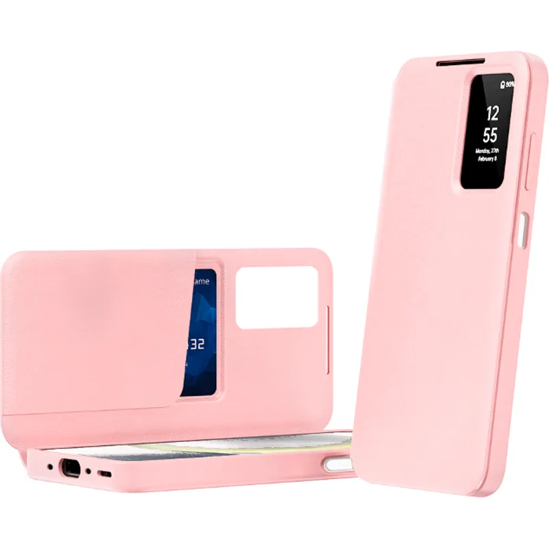Θήκη Samsung Galaxy A17 / A26 Techsuit SmartView Series Flip με Ενεργό Πορτάκι - Ροζ (5949419336254)