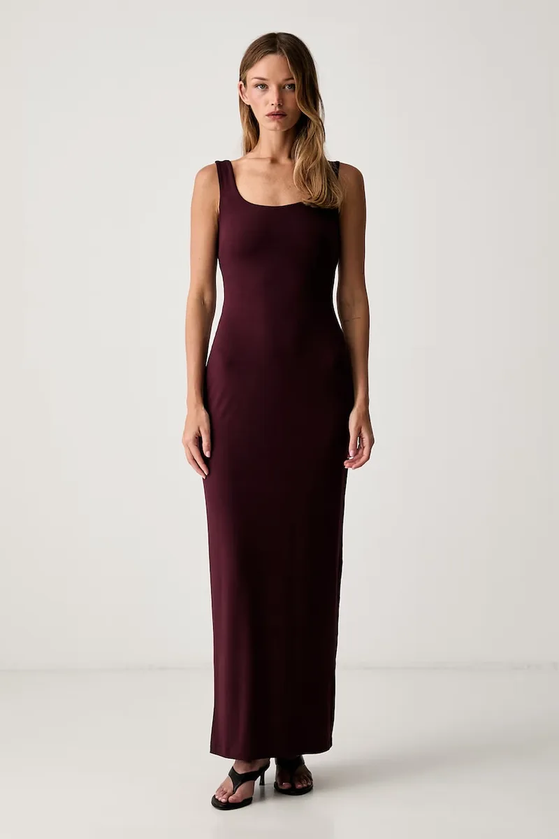 Le Privé φόρεμα από βισκόζη LIV CHERRY