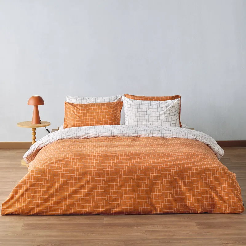 Παπλωματοθήκη Μονή (Σετ 165x245) 2 Όψεων Kentia Loft Dodici 06