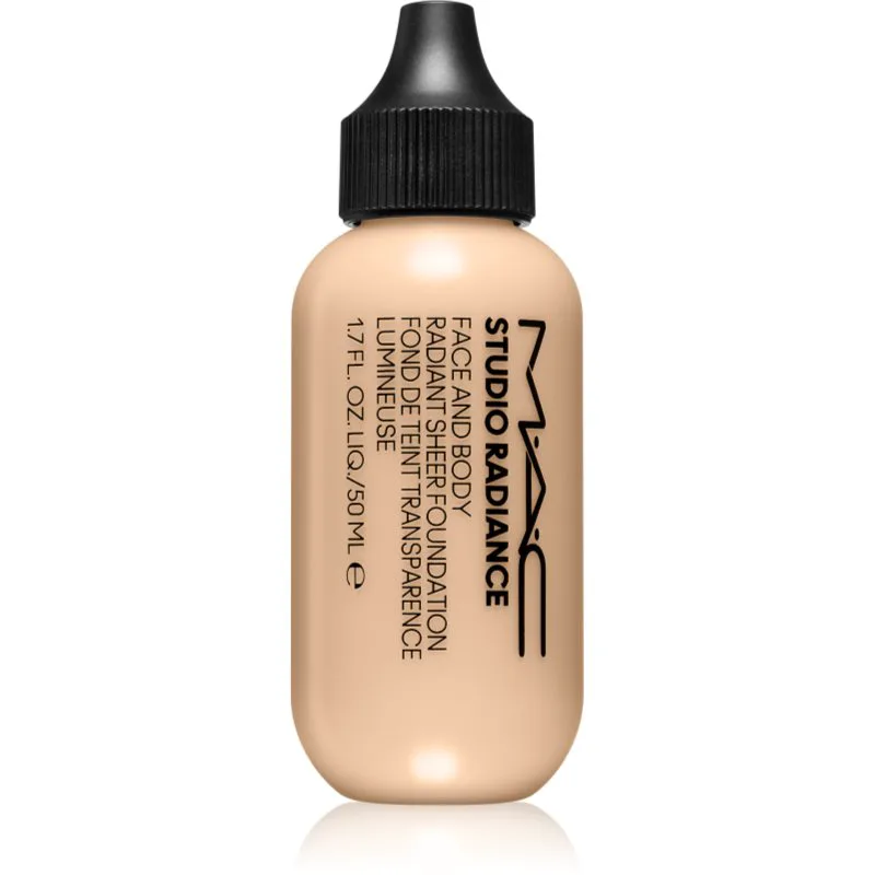 MAC Cosmetics Studio Radiance Face and Body Radiant Sheer Foundation Φωτεινό μακιγιάζ για πρόσωπο και σώμα απόχρωση C0 50 ml