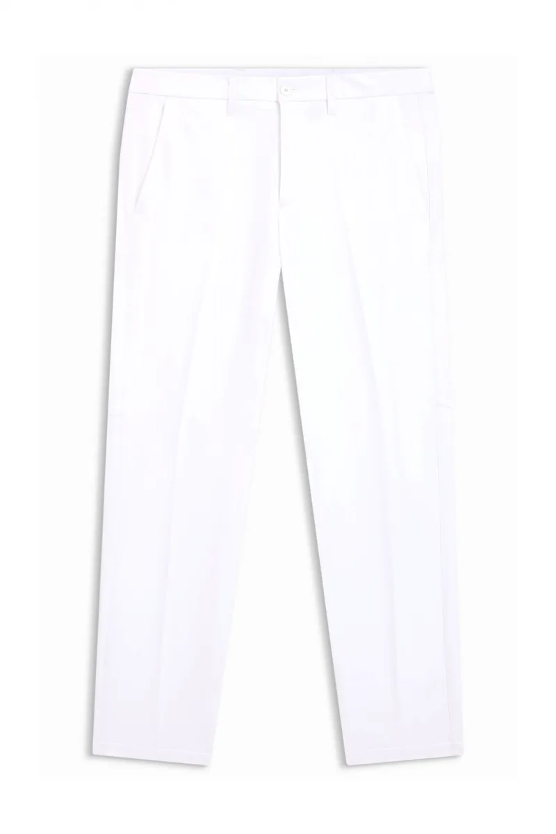 BOSS ATHLEISURE ΠΑΝΤΕΛΟΝΙ CHINO SLIM FIT T_COMMUTER-SLIM ΛΕΥΚΟ