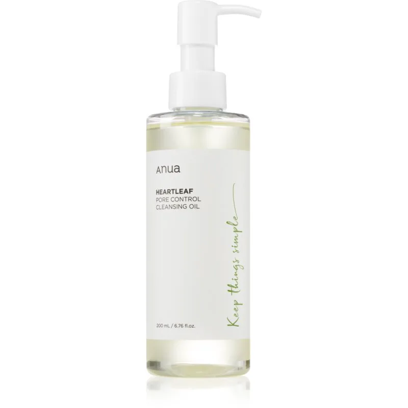 Anua Heartleaf Pore Control Cleansing Oil καθαριστικό λάδι και ντεμακιγιάζ με ενυδατικό αποτέλεσμα 200 ml