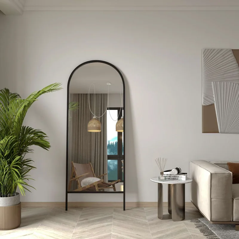 Καθρέπτης Δαπέδου Basiko - Black 985Etr1122 (70x180 cm)