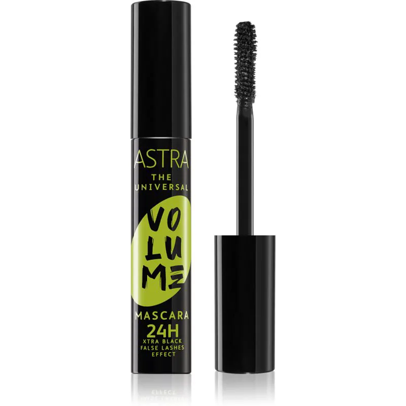 Astra Make-up Universal Volume μάσκαρα για όγκο και επιμήκυνση για μακρόχρονη επίδραση τεχνητών βλεφαρίδων 13 ml