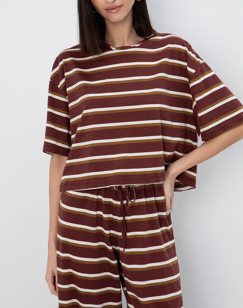 TOI-MOI ΜΠΛΟΥΖΑ 80-6796-126-STRIPED Brown