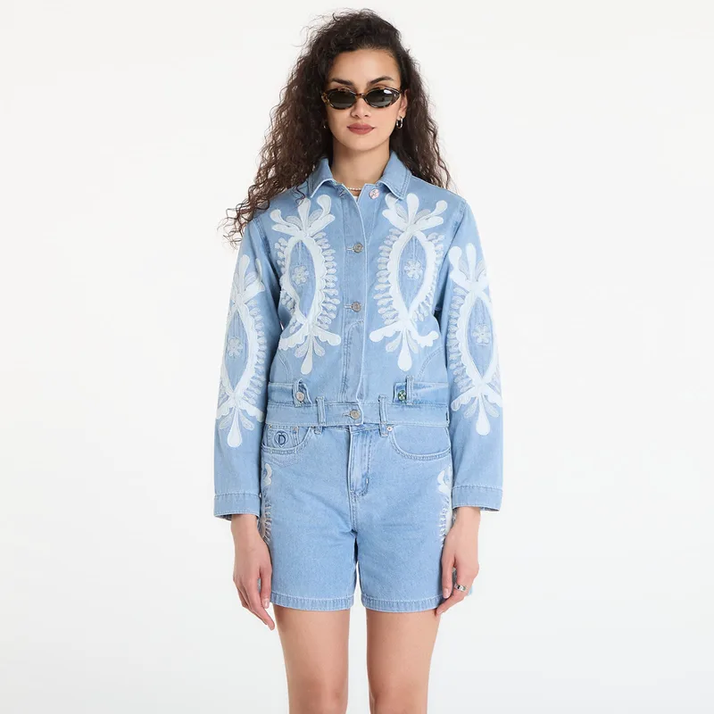 Μπουφάν Desigual Chaq Border Coat Blue XS