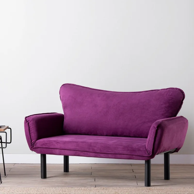 Διθέσιος Καναπές-Κρεβάτι Chatto - Purple 859Ftn1242 (150x75x70)
