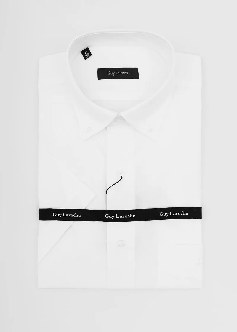 Guy Laroche Πουκάμισο Κοντό Μανίκι - GLDS18207 BDSS 1 White