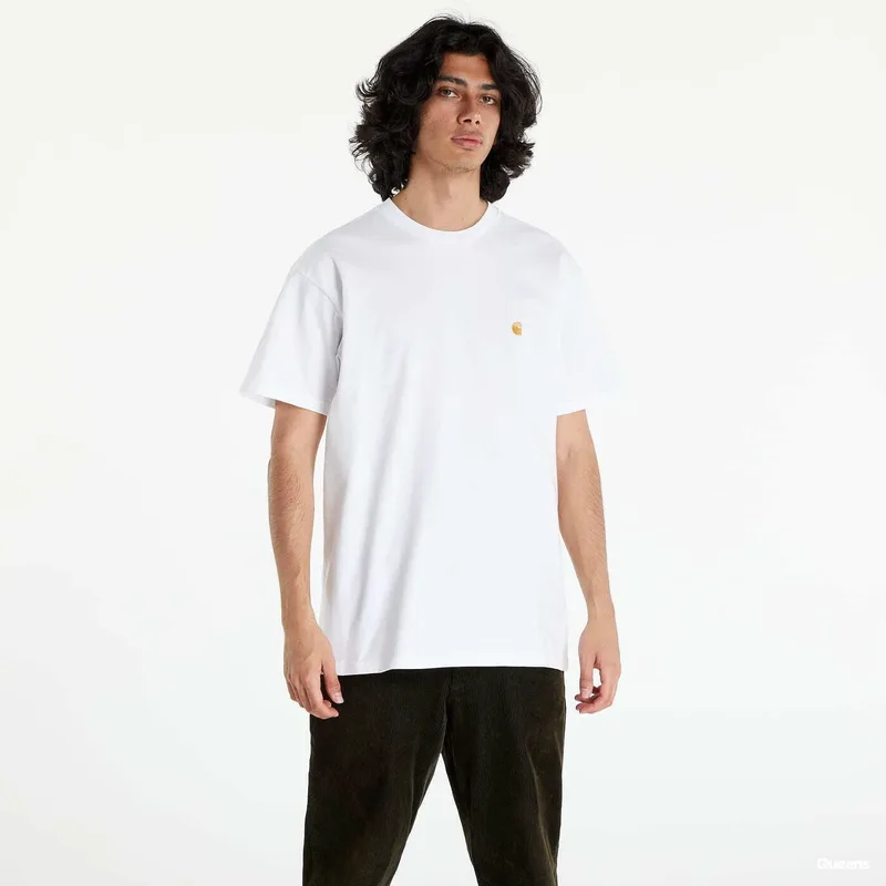 T-shirt Carhartt WIP S/S Chase T-Shirt White/ Χρυσό XXL