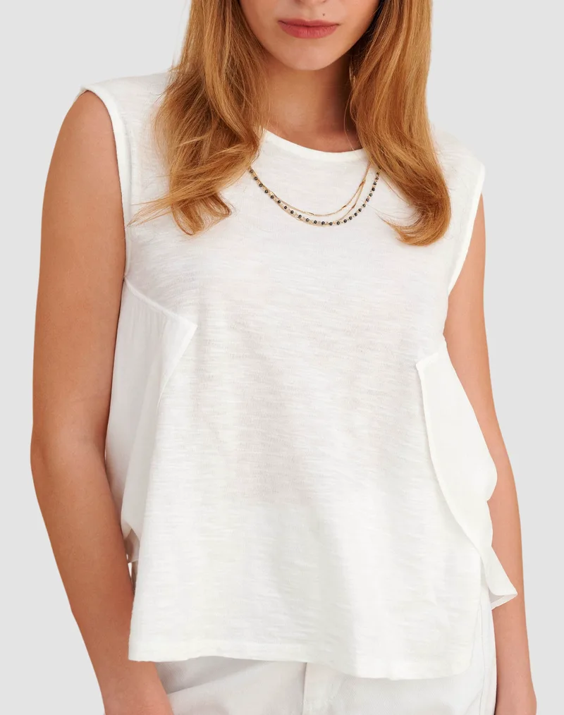 ATTRATTIVO ΜΠΛΟΥΖΑ 9836234-LEYKO White