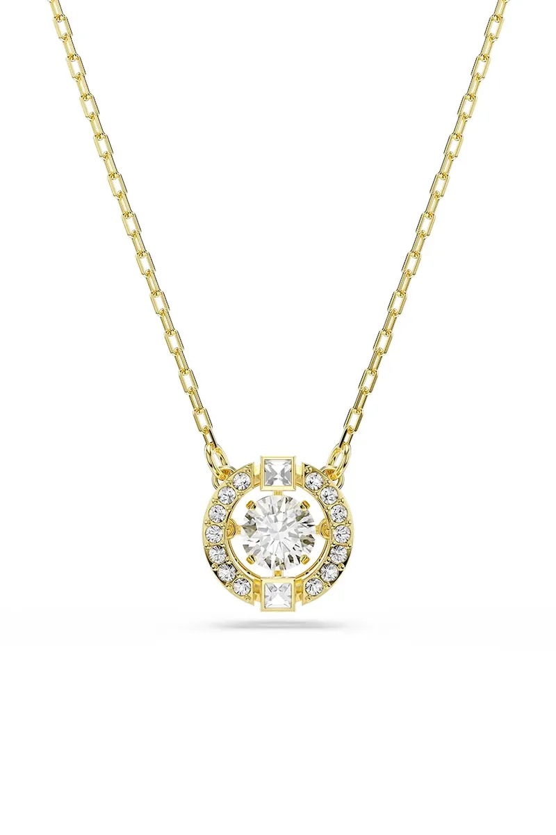 Swarovski κολιέ γυναικείο επιχρυσωμένο ζιργκόν UNA