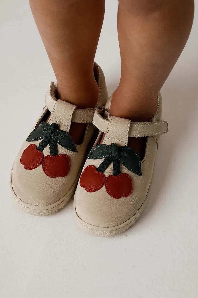Δερμάτινα παιδικά κλειστά παπούτσια Donsje Lowy Shoes Cherry