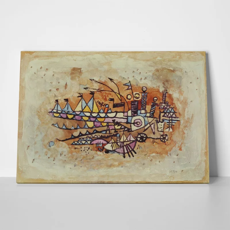 Πινακας σε καμβά PAUL KLEE - HARBOUR SCENE