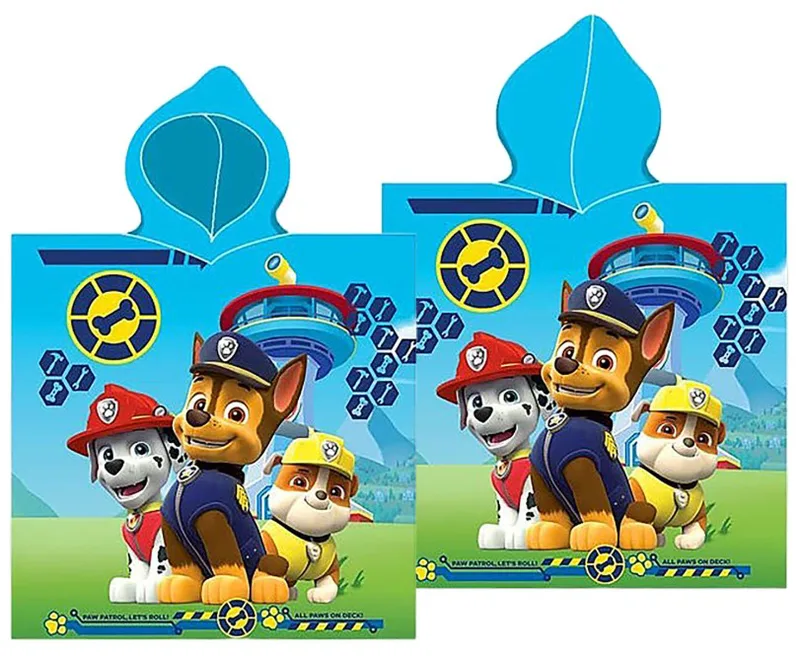 Πόντσο Quick Dry Microfiber 50x100εκ. Paw Patrol Blue
