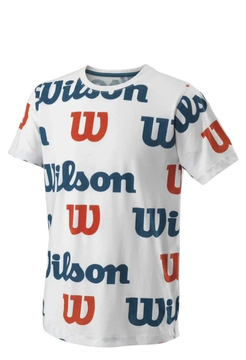Μπλούζα Κοντομάνικη Wilson All Over Logo WRA807301-00 Αγόρι