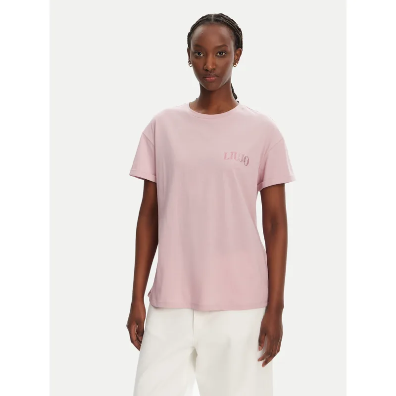 Liu Jo T-Shirt WA5144 JS923 M9621 Ροζ Regular Fit