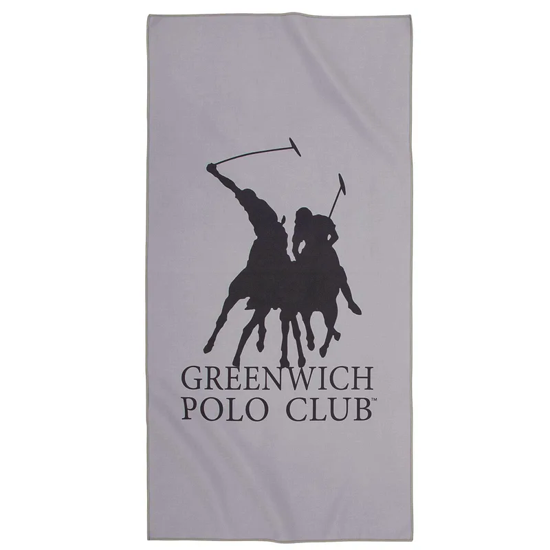 Greenwich polo club πετσετα γυμναστηριου 45χ90 4186 grey/black