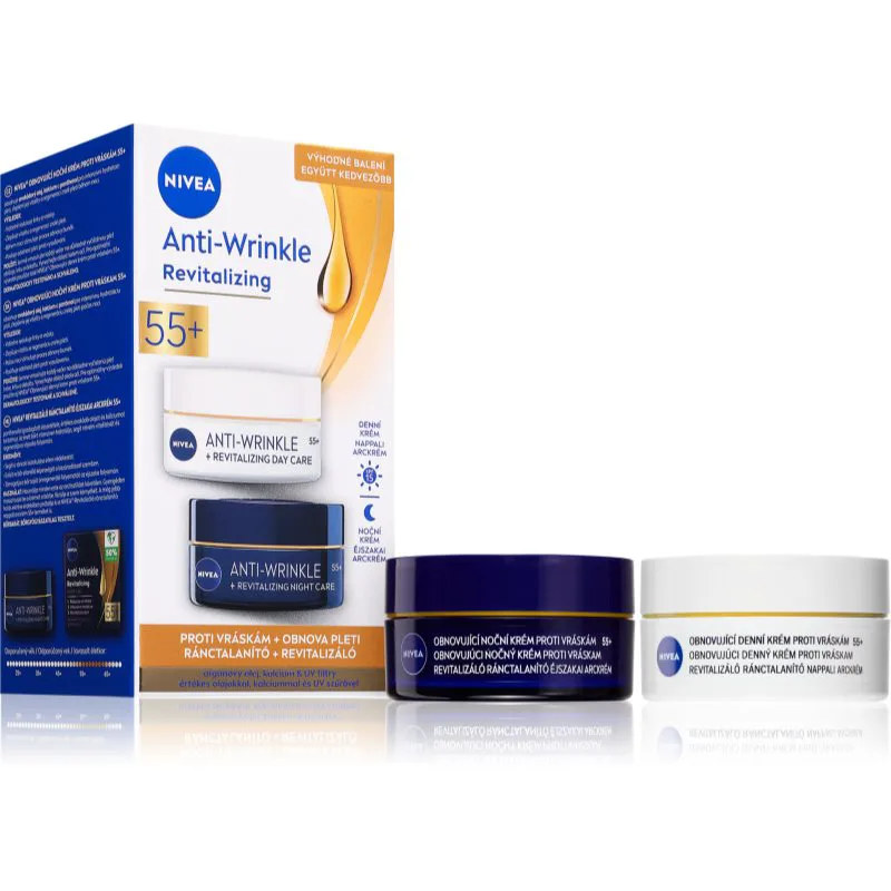 NIVEA Anti-Wrinkle Revitalizing επωφελής συσκευασία ενάντια στις ρυτίδες 55+