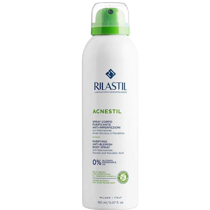 Rilastil Acnestil Purifying Anti-blemish Body Spray Καθαριστικό Spray Σώματος για Δέρμα με Τάση Ακμής 150m