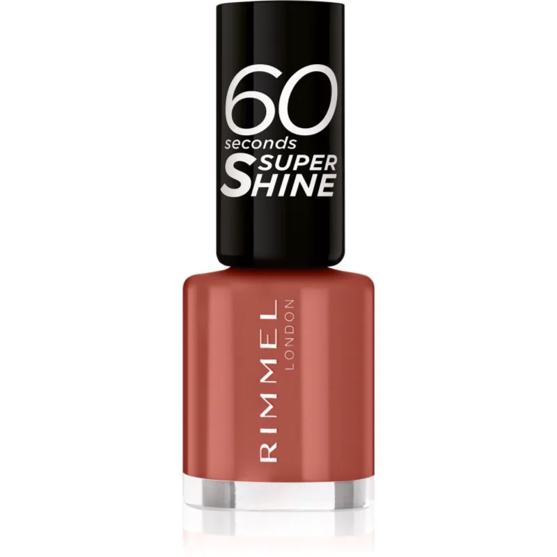 Rimmel 60 Seconds Super Shine βερνίκι νυχιών απόχρωση 707 Tan-A-Cotta 8 ml
