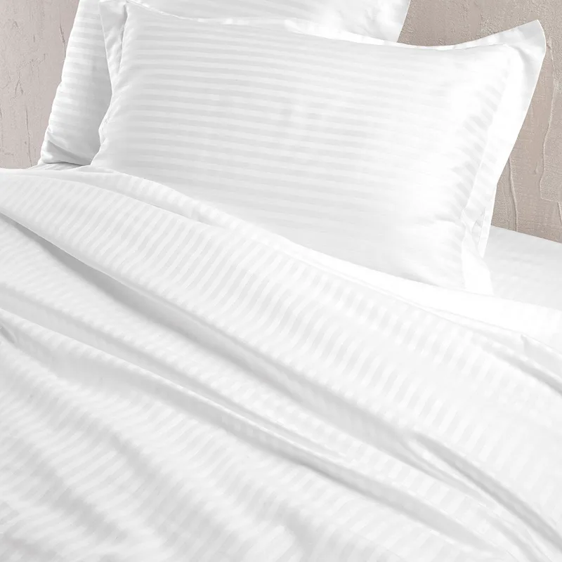 Σεντόνια King Size (Σετ) 280X300 Rythmos Satin Stripes Χωρίς Λάστιχο (280x300)