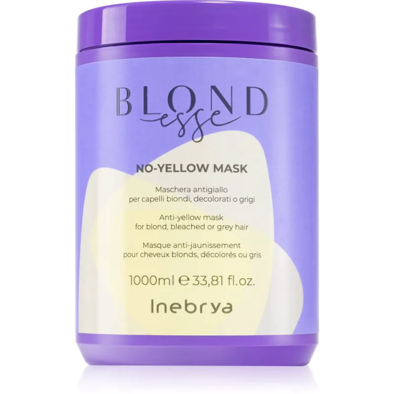 Inebrya BLONDesse No-Yellow Mask μάσκα μαλλιών εξουδετέρωση κίτρινων αποχρώσεων 1000 ml
