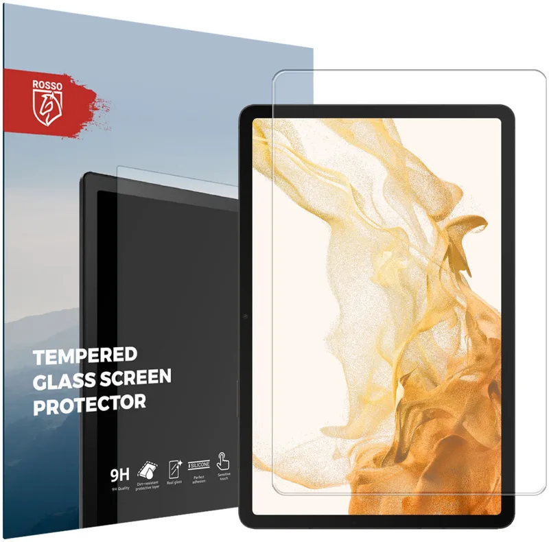 Κόκκινο Tempered Glass - Αντιχαρακτικό Προστατευτικό Γυαλί Οθόνης Samsung Galaxy Tab S8 / S7 11" - Clear (8719246378225)