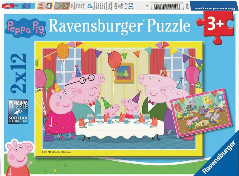 ΠΑΖΛ ΠΕΠΠΑ ΚΑΙ ΦΙΛΟΙ RAVENSBURGER 2Χ12 24ΤΜΧ