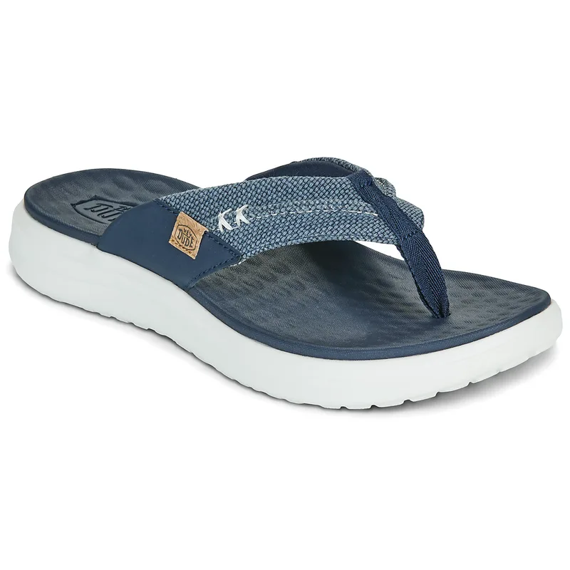 Σαγιονάρες HEYDUDE Finn Flip Braided Navy