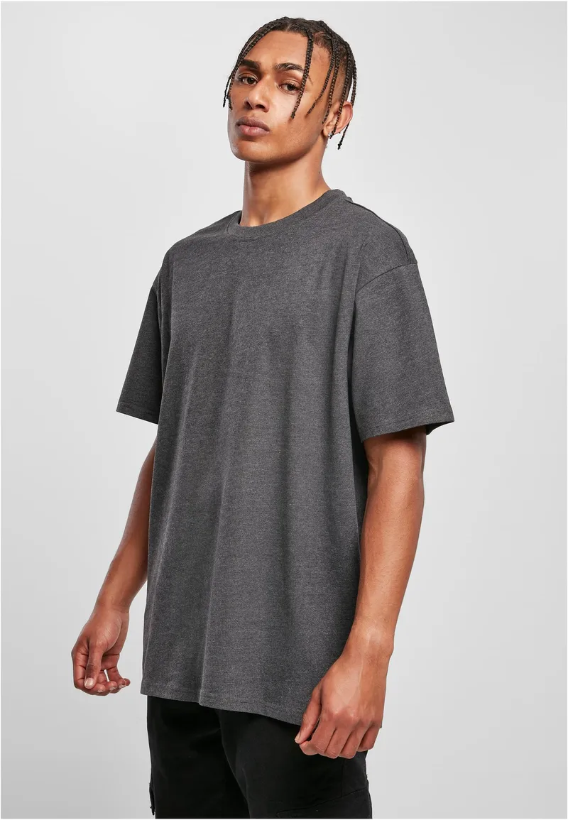 Ανδρικό T-Shirt Heavy Oversized BY102 Build Your Brand Charcoal