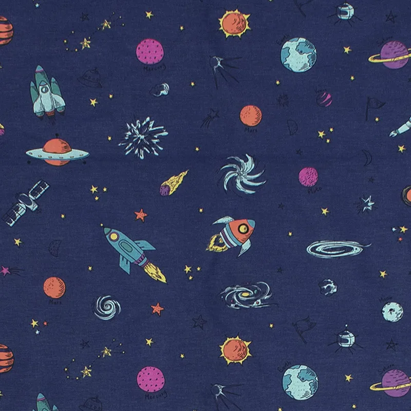 Σεντόνι Μεμονωμένο Λίκνου 80X110 Dimcol Space 189 Χωρίς Λάστιχο (80x110)