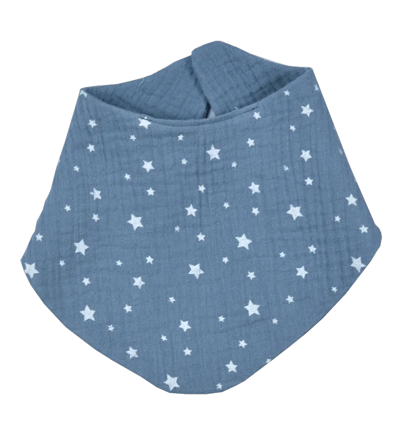 Σαλιάρα Μπαντάνα Διπλής Όψης Baby Oliver Des. 374 - Muslin Blue 59x24