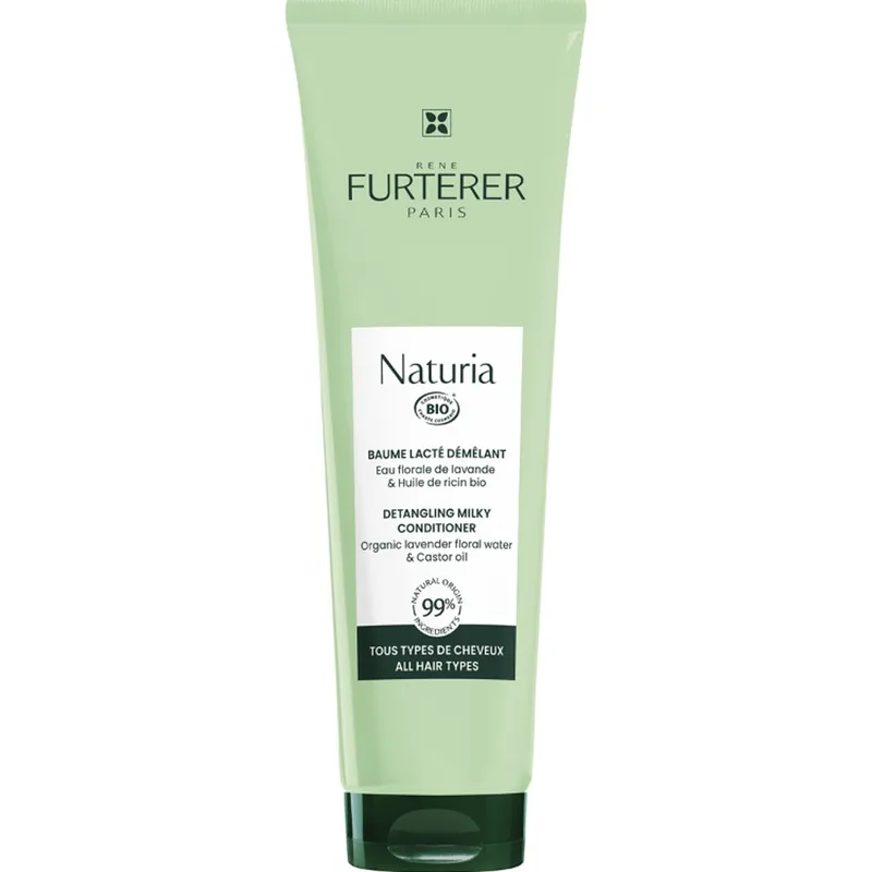 Rene Furterer Naturia Detangling Milky Conditioner Βιολογική Μαλακτική Κρέμα Μαλλιών για Εύκολο Ξέμπλεγμα Χωρίς να Βαραίνει Χαρίζοντας Λάμψη 150ml
