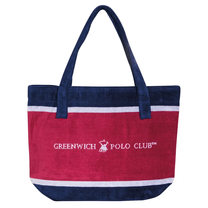 Greenwich polo club τσαντα θαλασσησ 55χ40 3864 κοκκινο, λευκο, μπλε