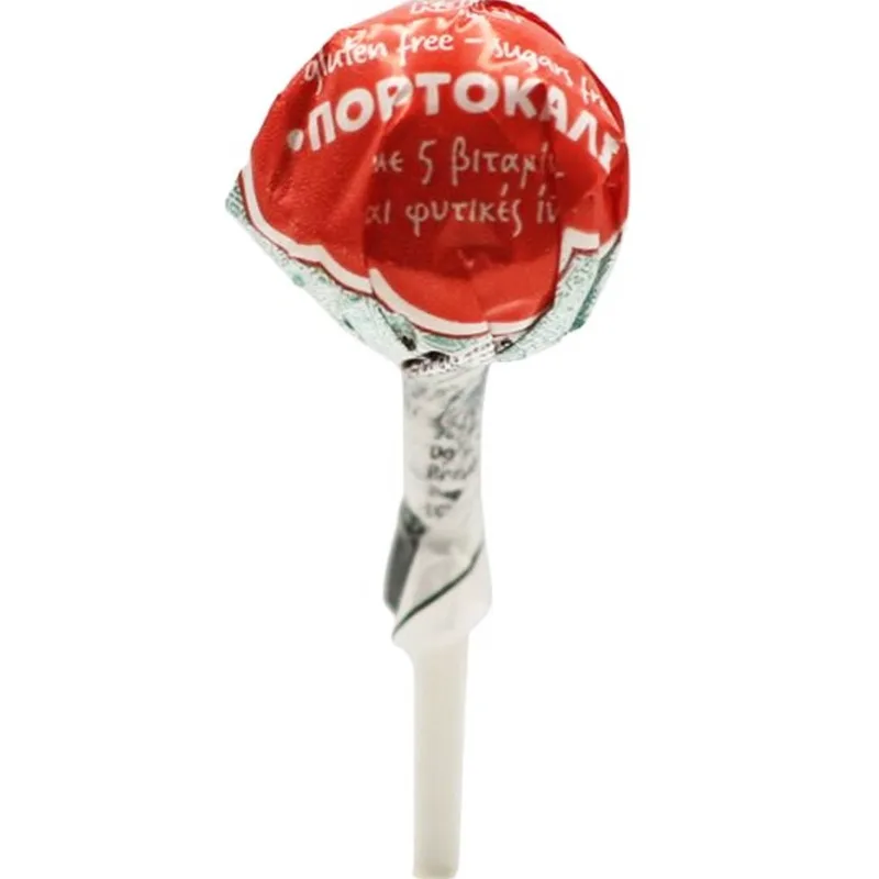 Kaiser Lollipop with Vitamins & Natural Fibers Γλειφιτζούρι με Βιταμίνες & Φυτικές Ίνες με Πλούσια Γεύση 1 Τεμάχιο - Πορτοκάλι