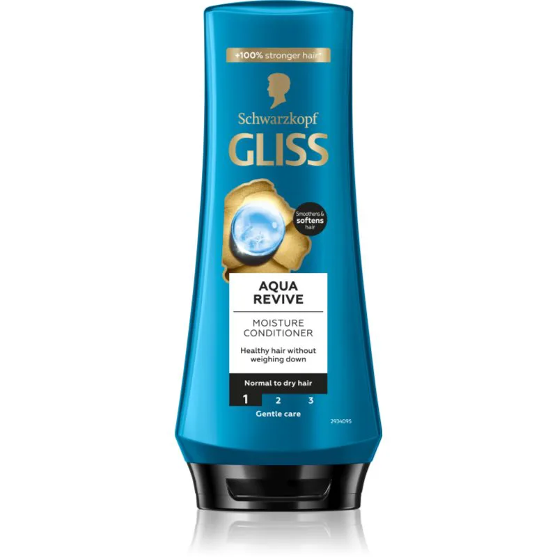 Schwarzkopf Gliss Aqua Revive βάλσαμο μαλλιών για κανονικά έως ξηρά μαλλιά 200 ml