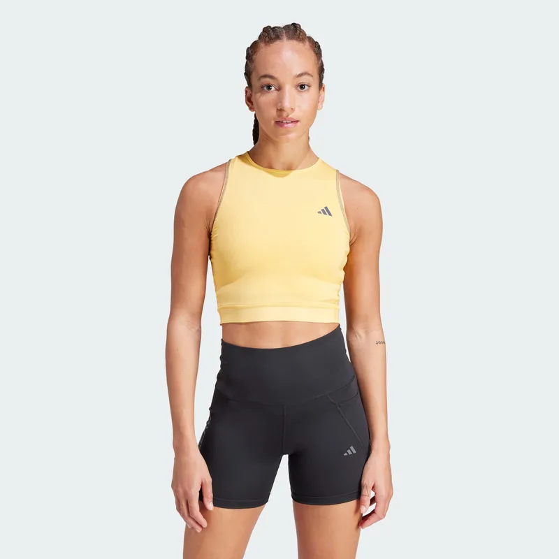 adidas Adizero Running Γυναικεία Cropped Αμάνικη Μπλούζα (9000183021_77015)