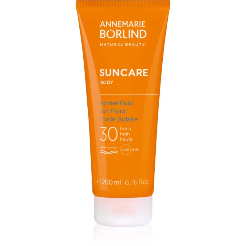 ANNEMARIE BÖRLIND SUNCARE υγρό για το σώμα για ηλιοθεραπεία SPF 30 200 ml