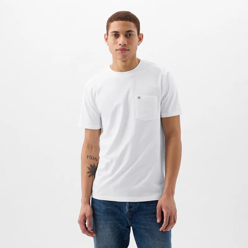 T-shirt GAP Pocket Micro Logo Tee Optic White V6 XXL