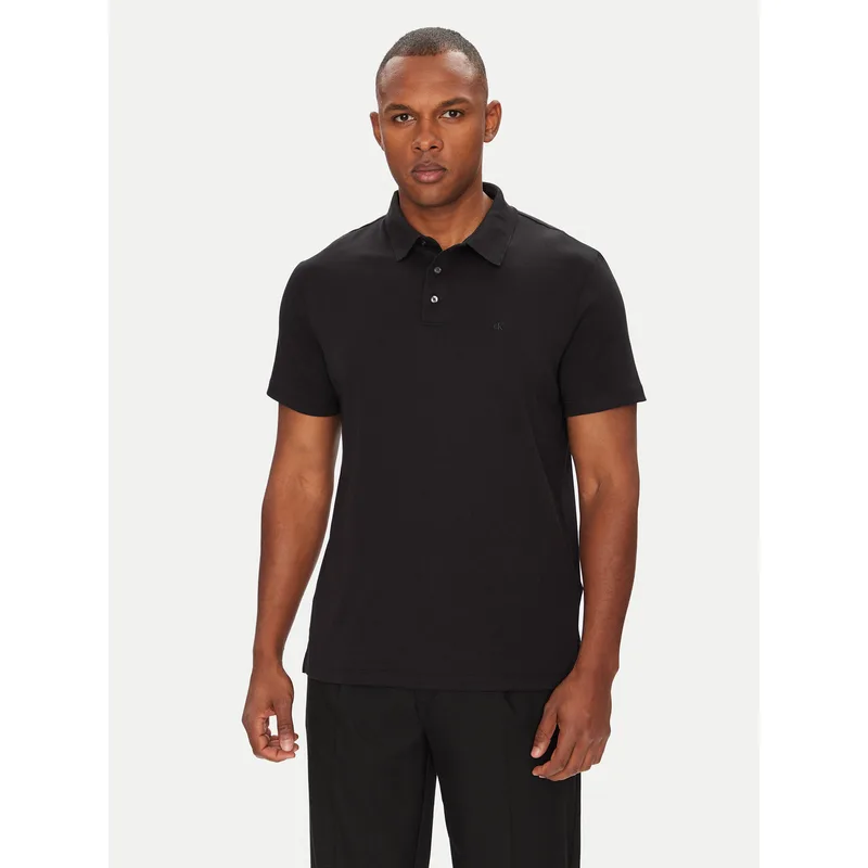 Calvin Klein Polo Supima LV04LB276G Μαύρο Regular Fit