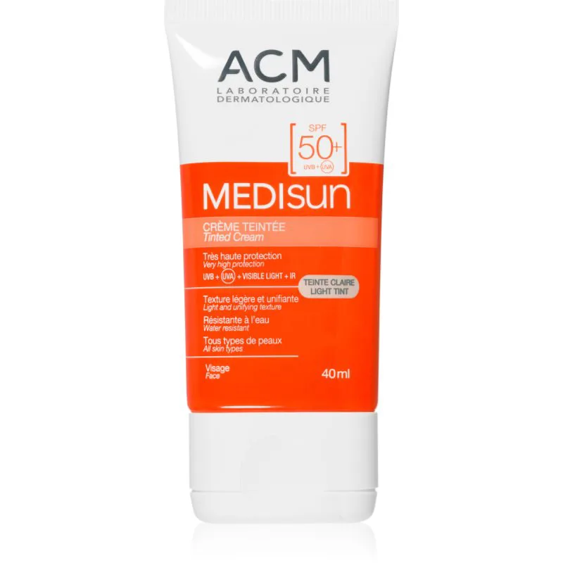 ACM Medisun προστατευτική κρέμα SPF 50+ απόχρωση Light 40 ml