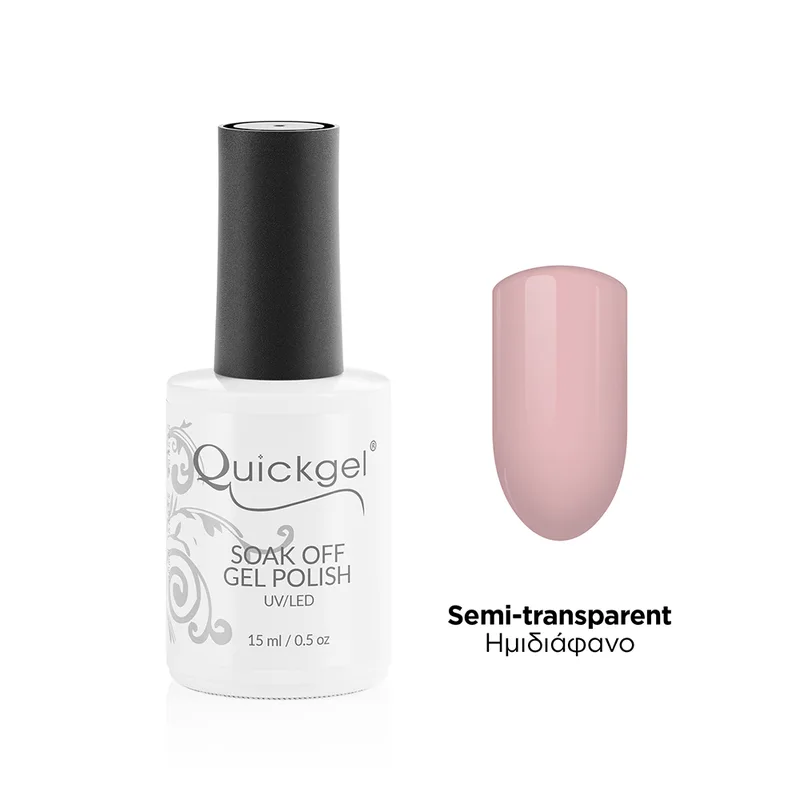 Quickgel Ημιμόνιμο Βερνίκι - Blush Ροζ French - 15mL