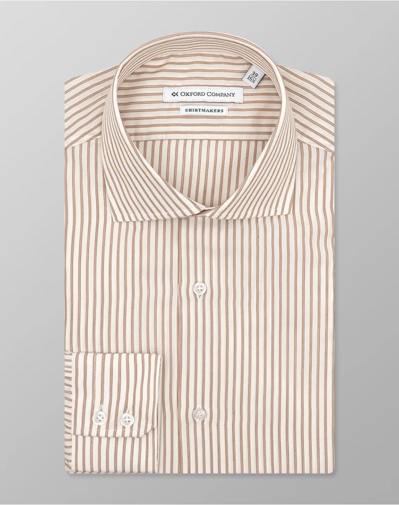 OXFORD COMPANY CLUB SLIM FIT ΠΟΥΚΑΜΙΣΟ M326NRZ21.01-01 Biege