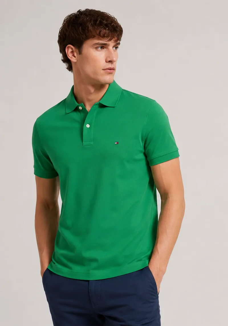Tommy Hilfiger Polo Μπλούζα Polo - 0853520618 0434109 344 Green